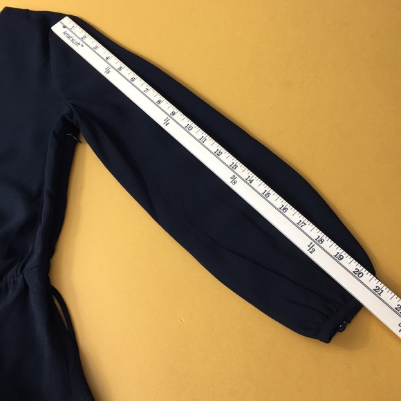 J Crew Black Drapy Faux Wrap Top Peplum Blouse - Picture 12 of 14